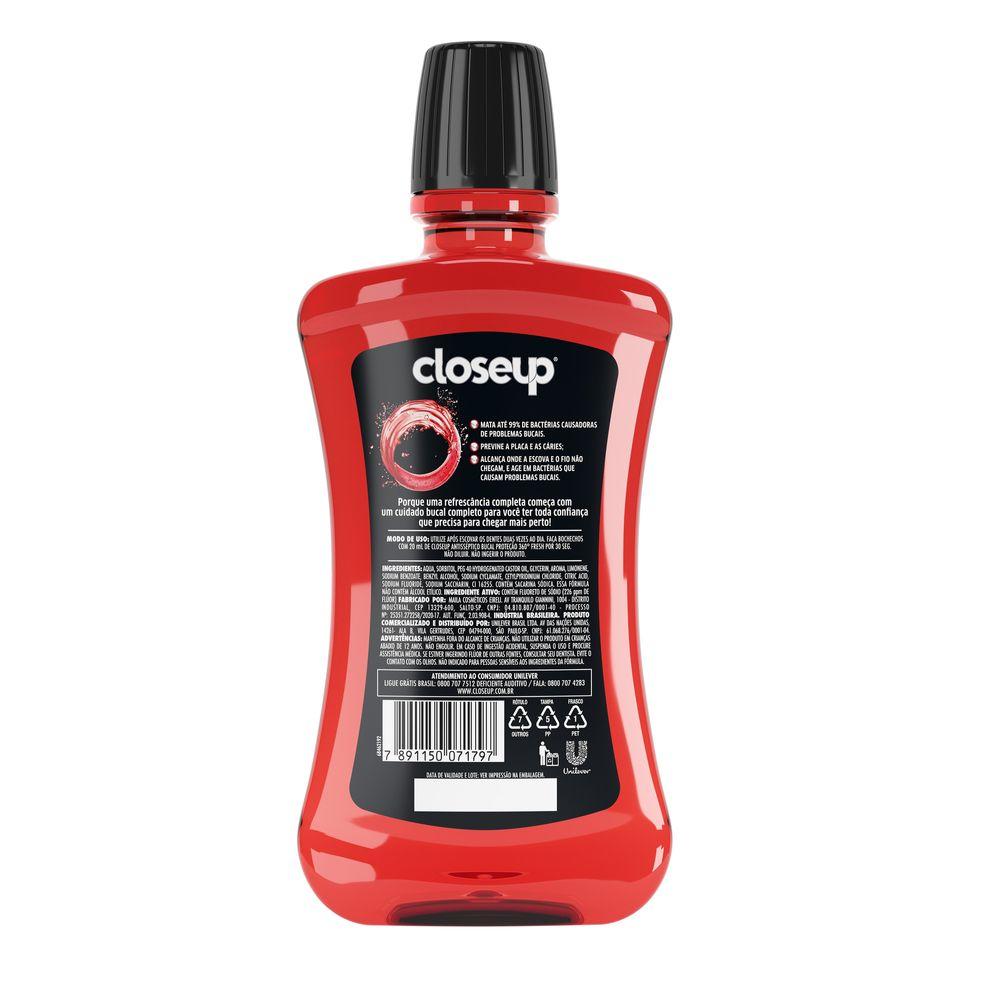 Antisséptico Bucal Closeup Red Hot sem Álcool 500ml - 3