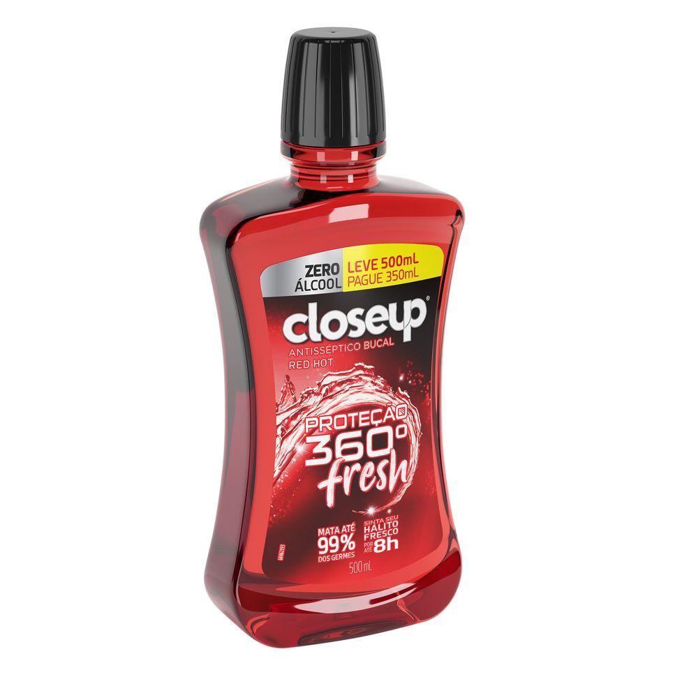 Antisséptico Bucal Closeup Red Hot sem Álcool 500ml - 5