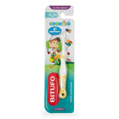 Escova Dental Infantil Bitufo Cocoricó Ultramacia 1 Dentinho