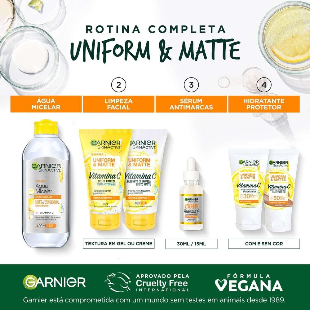 Sérum Facial Garnier Uniforme & Matte Vitamina C 30ml - 8