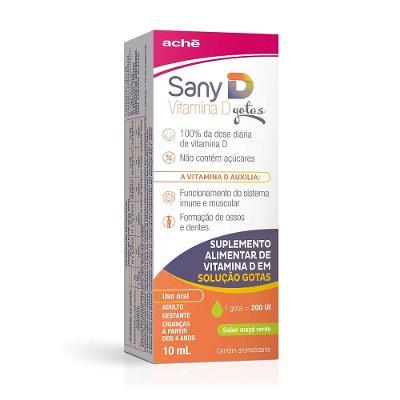 Suplemento Alimentar Sany D 200ui Maçã Verde Gotas 10ml