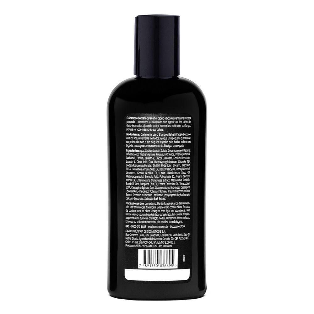 Shampoo Bozzano Cabelo, Barba e Bigode 200ml - 5