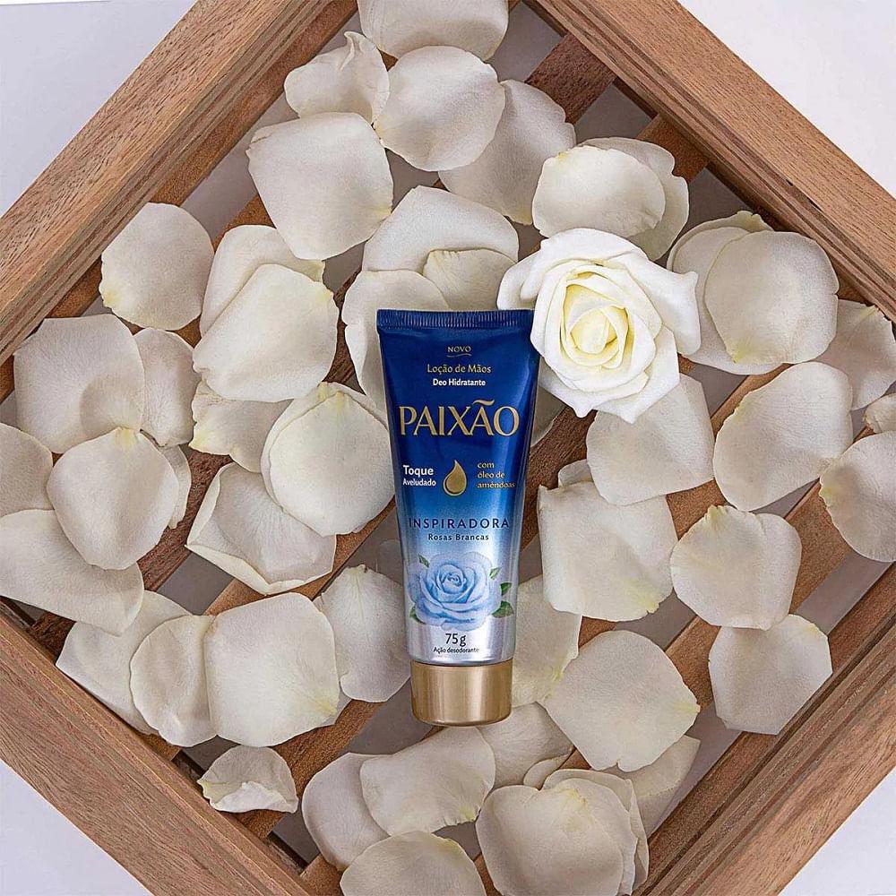 Loção de Mãos Deo Hidratante Paixão Inspiradora Rosas Brancas 75g - 5