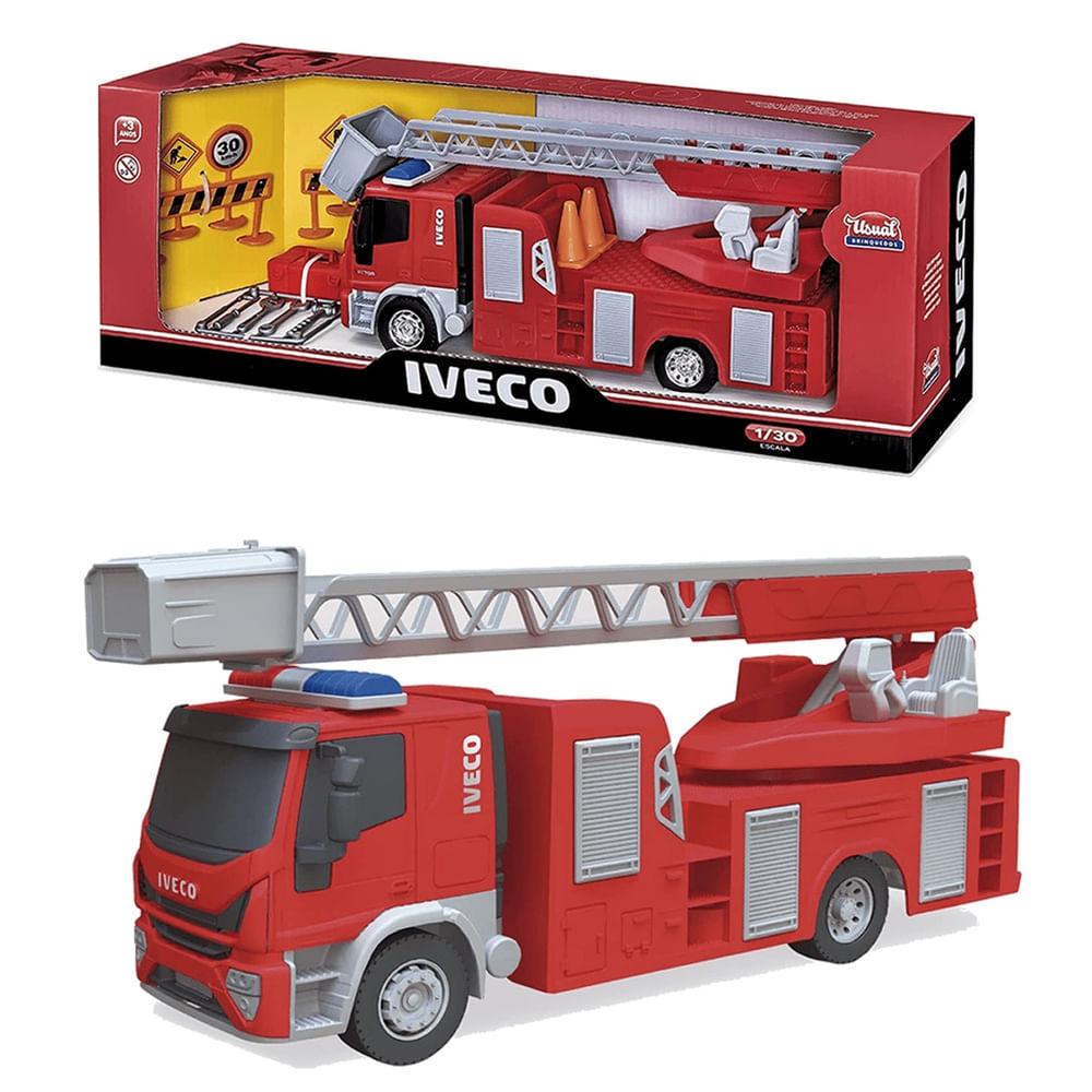 Brinquedo Caminhão Usual Tecto Bombeiro Iveco - 1