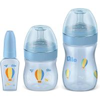 Kit Mamadeiras Lillo Evolution Primeiros Passos Azul 50ml+120ml+260ml - 1