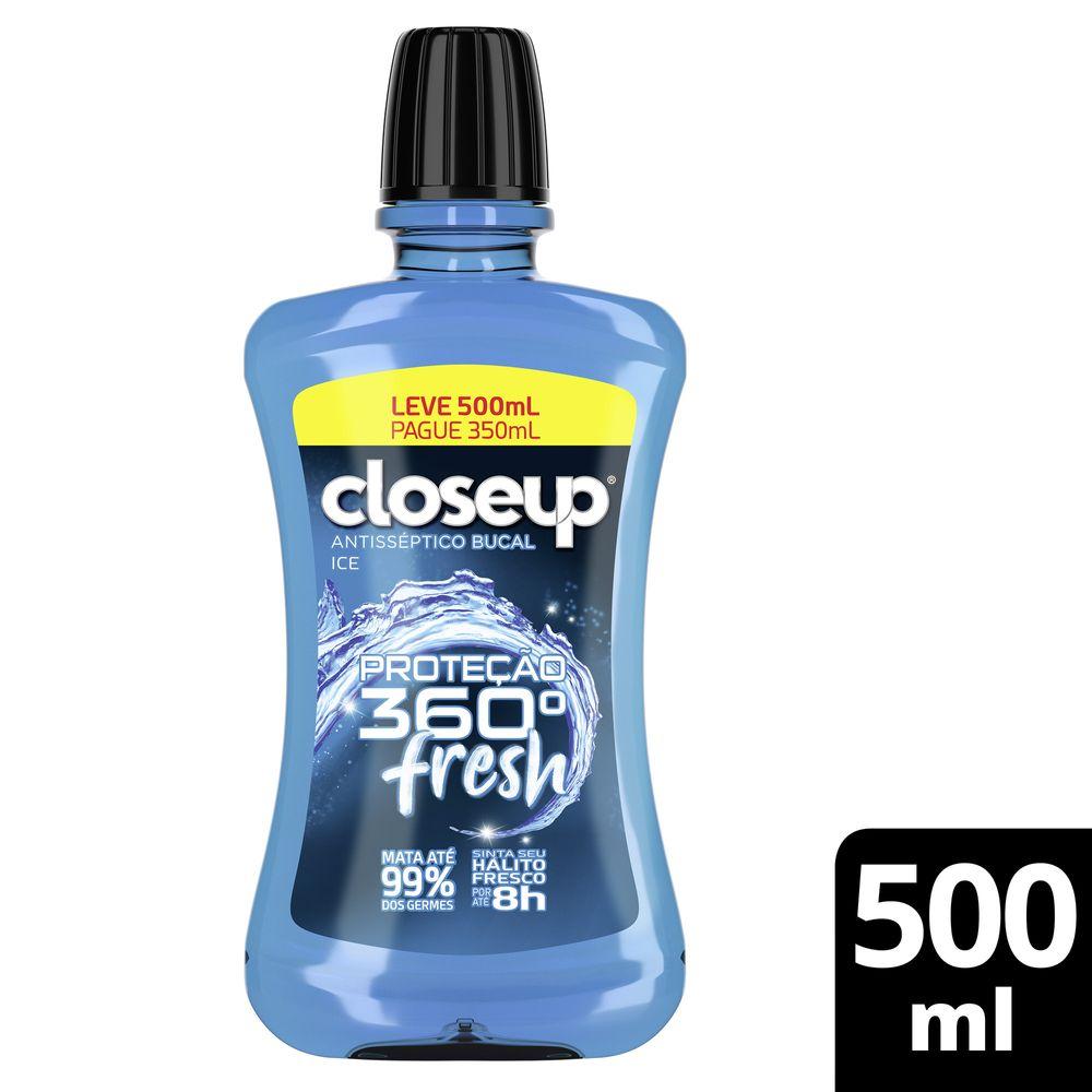 Antisséptico Bucal Close Up Ice com Álcool 500ml - 1