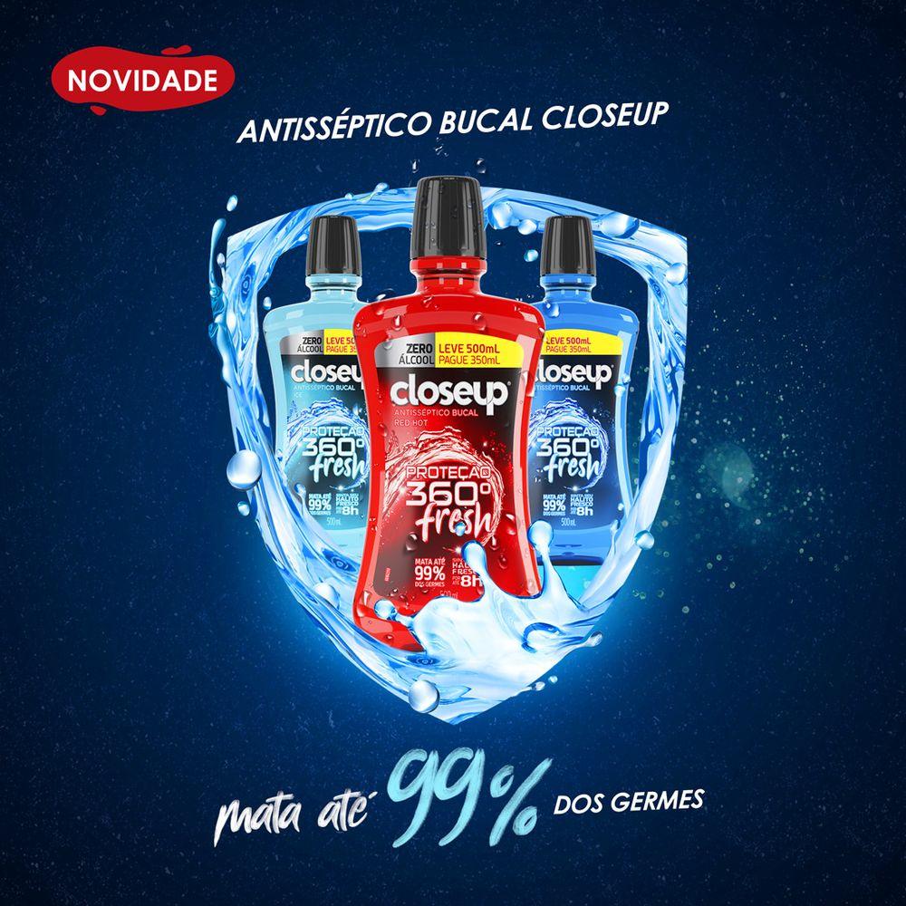 Antisséptico Bucal Close Up Ice com Álcool 500ml - 7