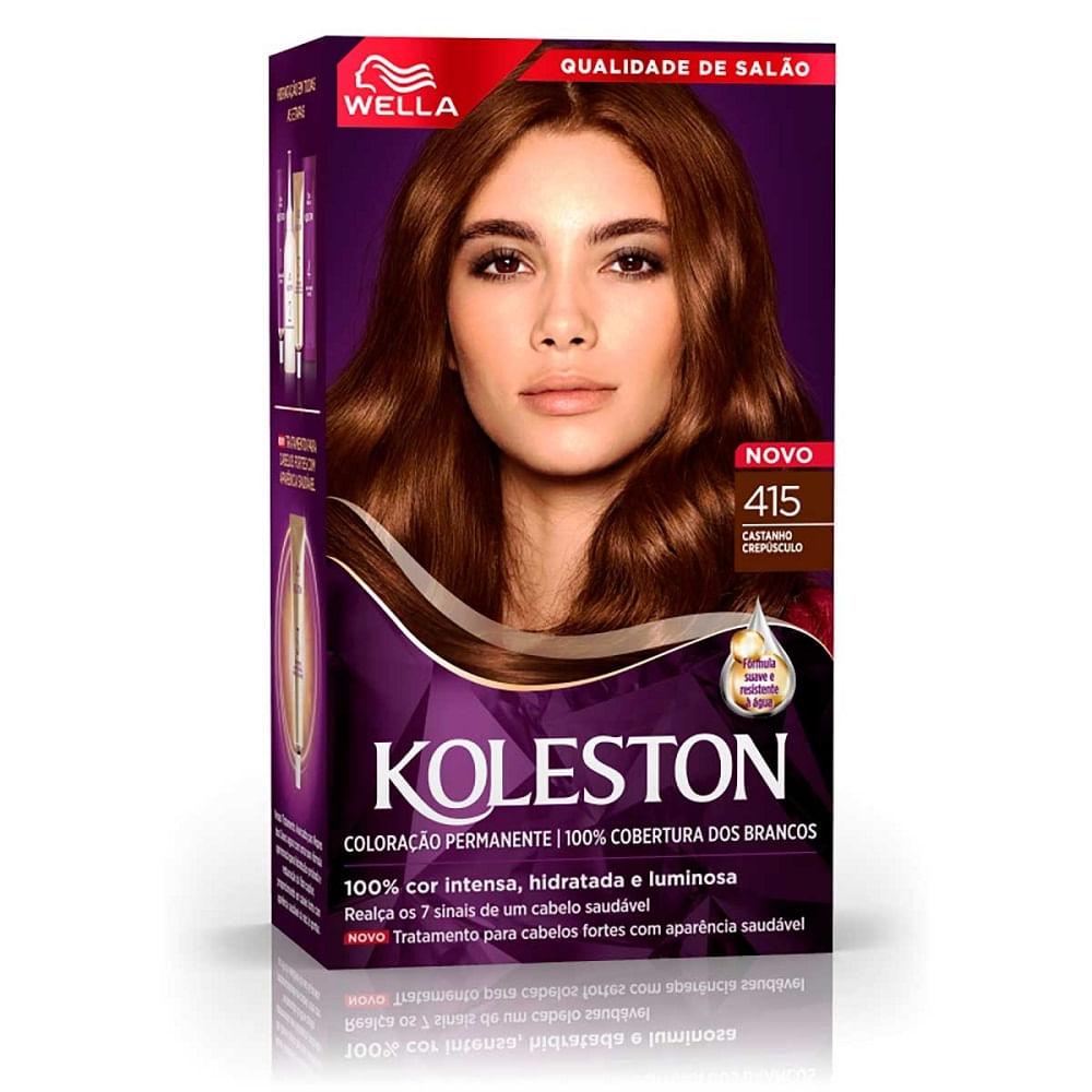 Tintura Koleston Noites Iluminadas 415 Castanho Crepúsculo - 1