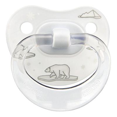 Chupeta Kuka Ortodôntica Silicone Premium Branca Nº1