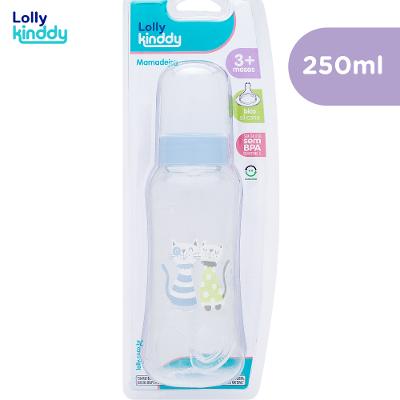 Mamadeira Lolly Zoo Bico Redondo Silicone Azul Sortida 250ml