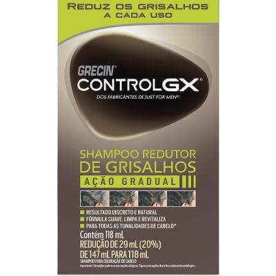 Shampoo Grecin Control GX Redutor de Grisalhos 118ml