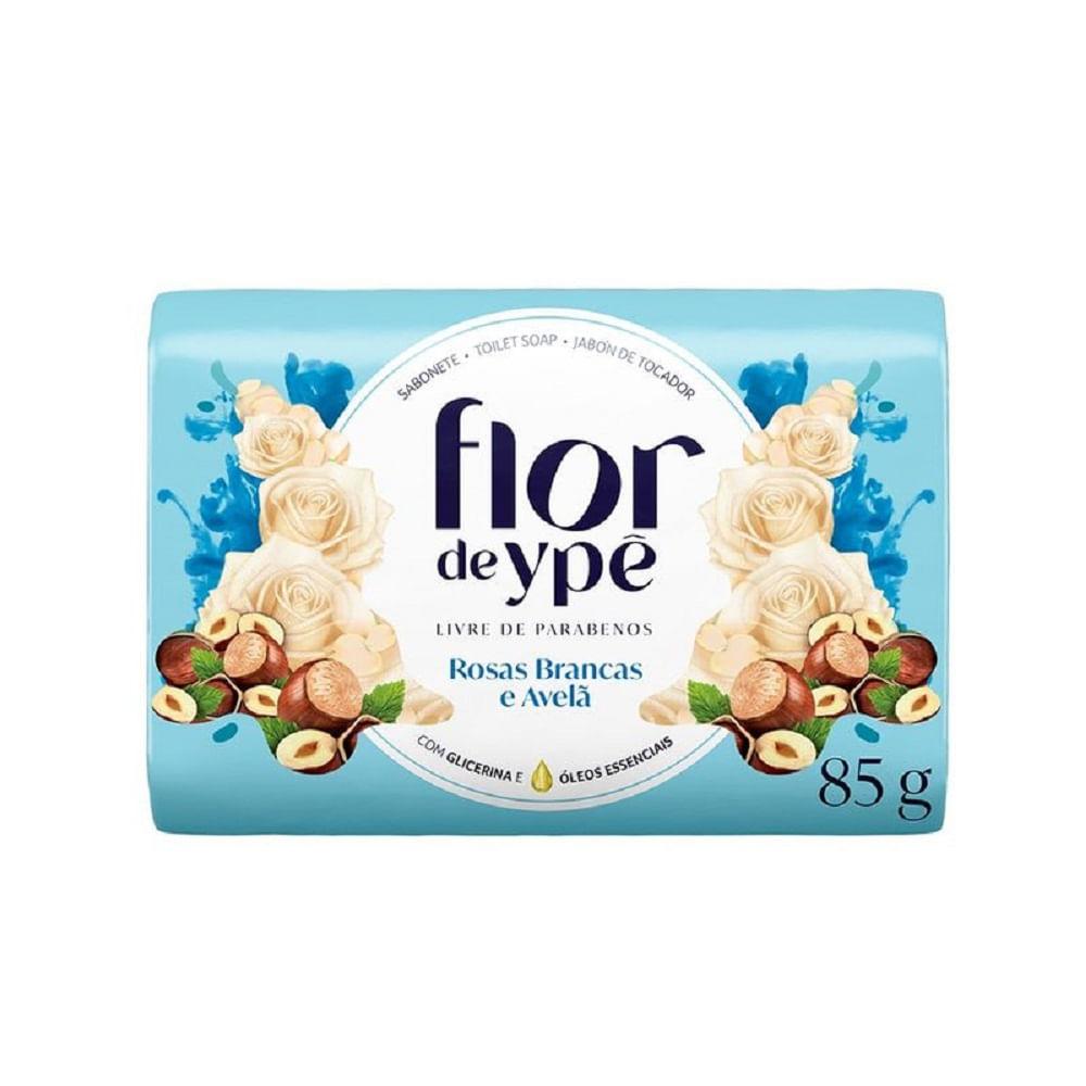 Sabonete Flor Ypê Rosas Brancas e Avelã 85g - 1
