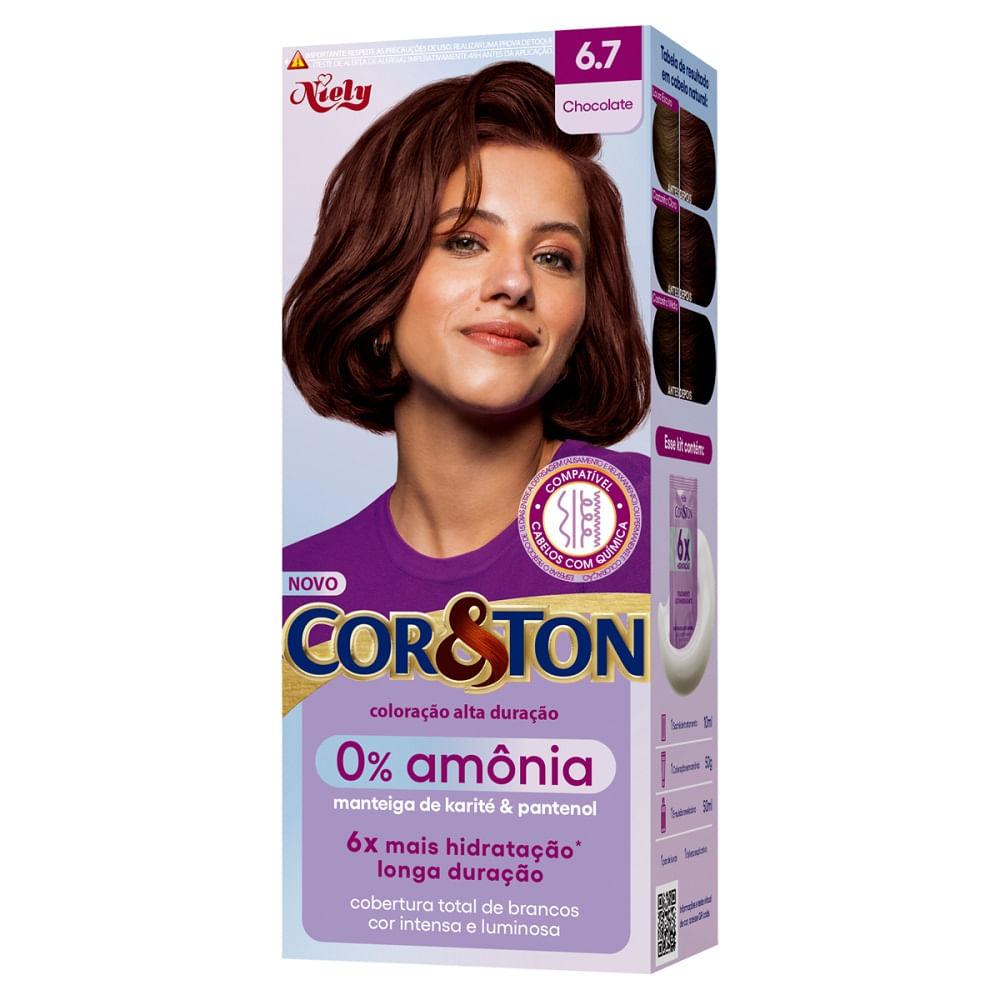 Tinta Cor e Ton Sem Amônia 6.7 Chocolate - 1