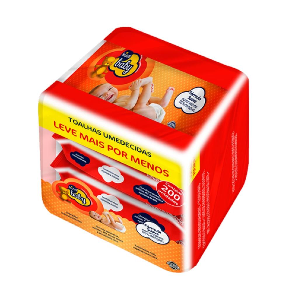 Toalhas Umedecidas Kind Baby - Kit com 200 unidades - 2