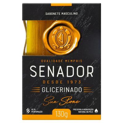Sabonete Em Barra Senador Glicerinado Sun Stone 130g