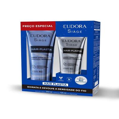 Shampoo Siàge Eudora Hair Plastia 250ml + Condicionador 125ml