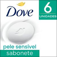 Sabonete Dove Pele Sensível 90g 6 Unidades - 1