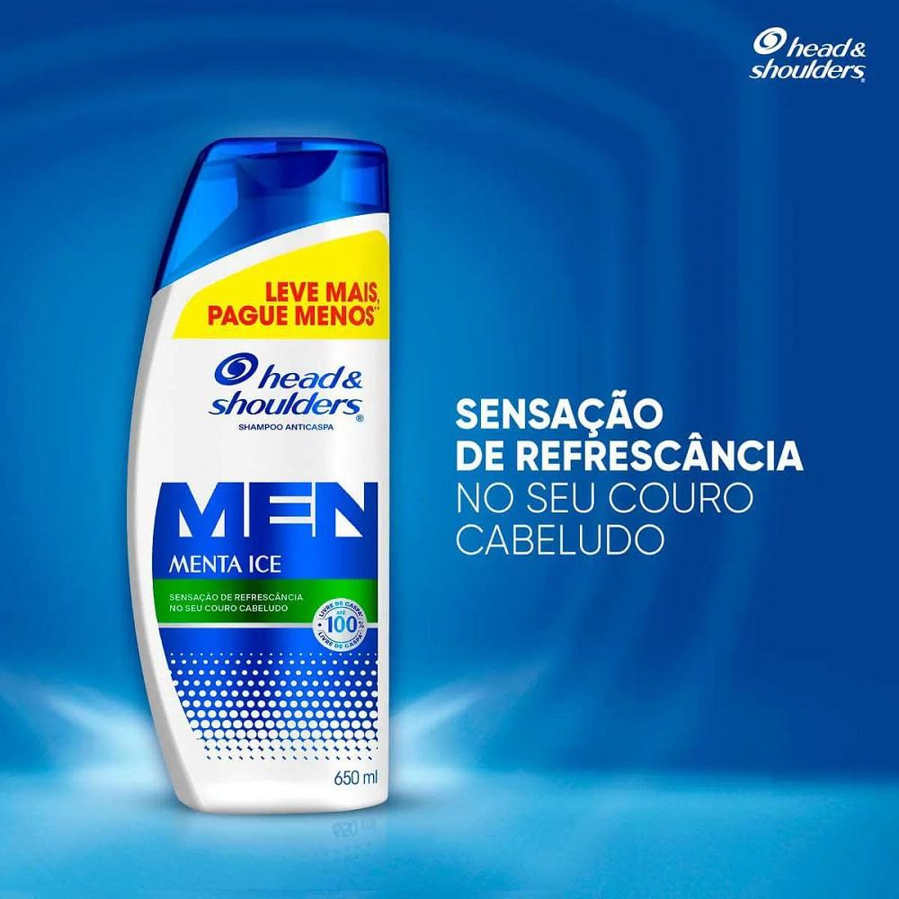 Shampoo Anticaspa Head & Shoulders Menta Ice 650ml - 3