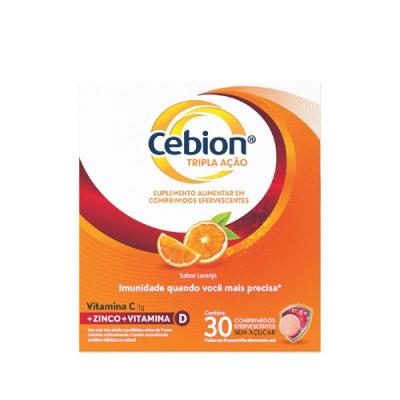 Cebion Vitamina C + Zinco 30 Comprimidos Efervescentes