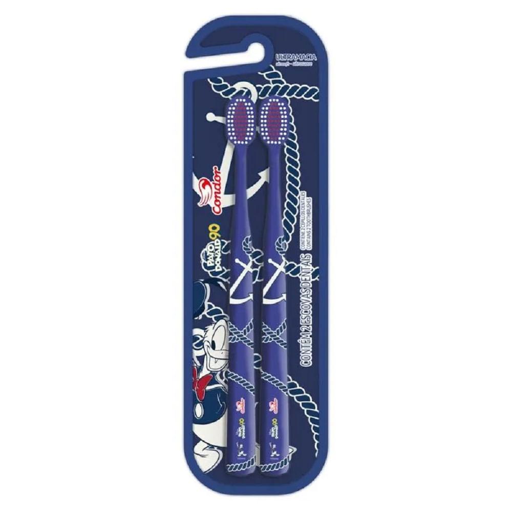 Escova de Dente Infantil Condor Ultramacia Mickey e Amigos Com 2 Unidades - Sortido - 4