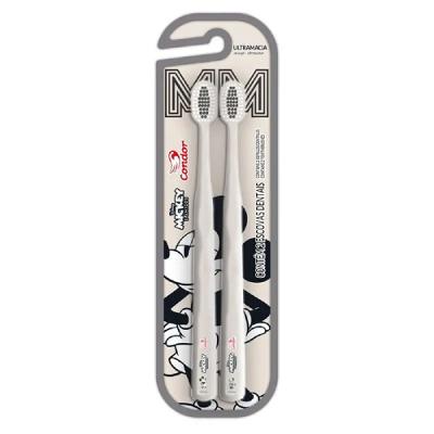 Escova de Dente Infantil Condor Ultramacia Mickey e Amigos Com 2 Unidades - Sortido
