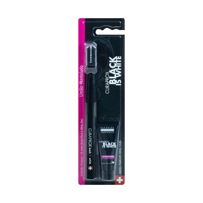 Escova Dental Curaprox Black Is White + Creme Dental 8ml