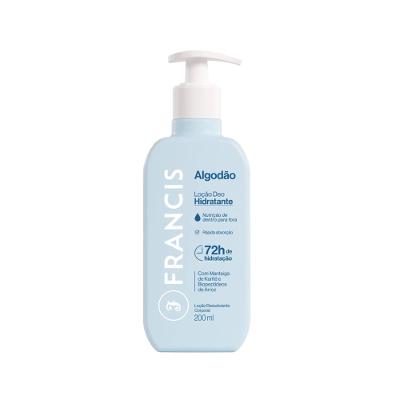 Loção Hidratante Francis 72h Algodão com Manteiga de Karité 200ml