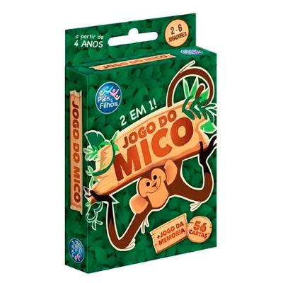 Jogo do Mico + Jogo da Memória Pais e Filhos 56 Cartas