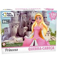 Quebra-cabeça Pais e Filhos Infantil Princesas 150 Peças - 1