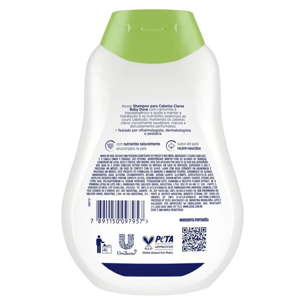 Shampoo Dove Baby Hidratação Glicerinada Com Camomila 400ml - 2