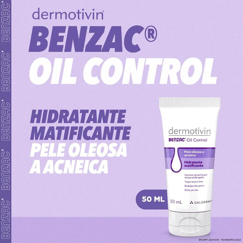 Dermotivin Benzac Oil Control Hidratante Matificante 50ml - 3