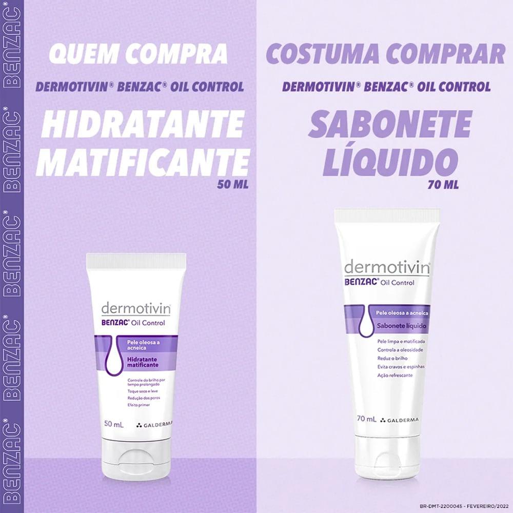 Dermotivin Benzac Oil Control Hidratante Matificante 50ml - 7