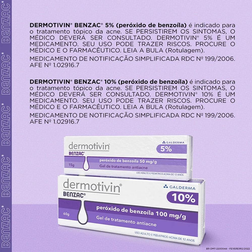 Dermotivin Benzac Oil Control Hidratante Matificante 50ml - 8