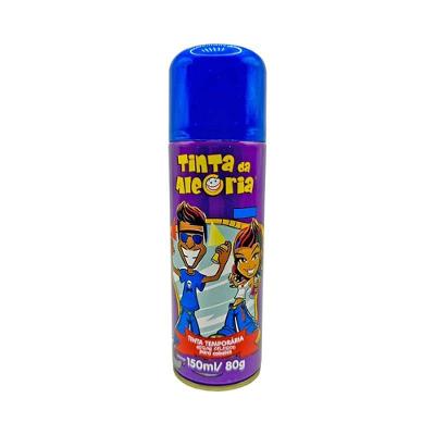 Spray Tinta Da Alegria Temporária Cor Azul 150ml