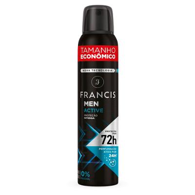 Desodorante Aerosol Antitranspirante Francis Men Active 200ml
