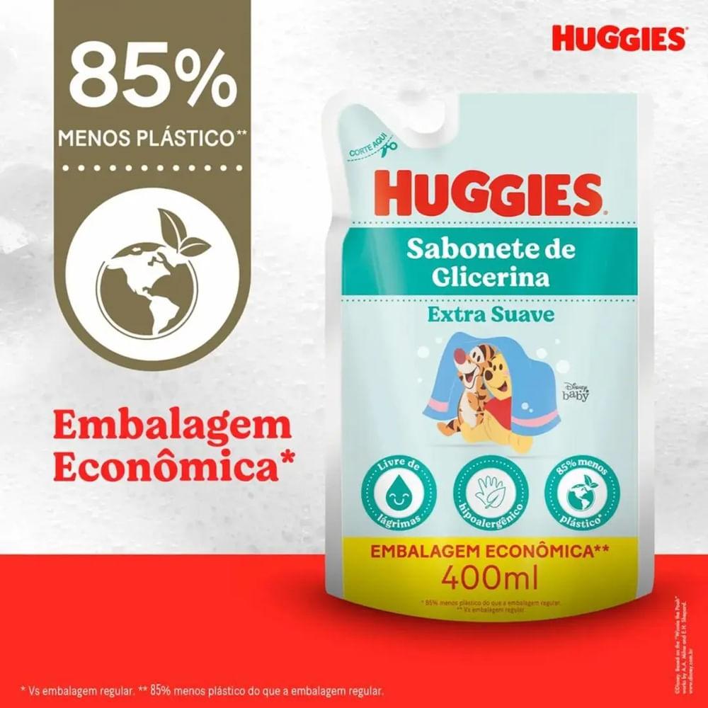 Sabonete Líquido de Glicerina Huggies Extra Suave Refil 400ml - 6