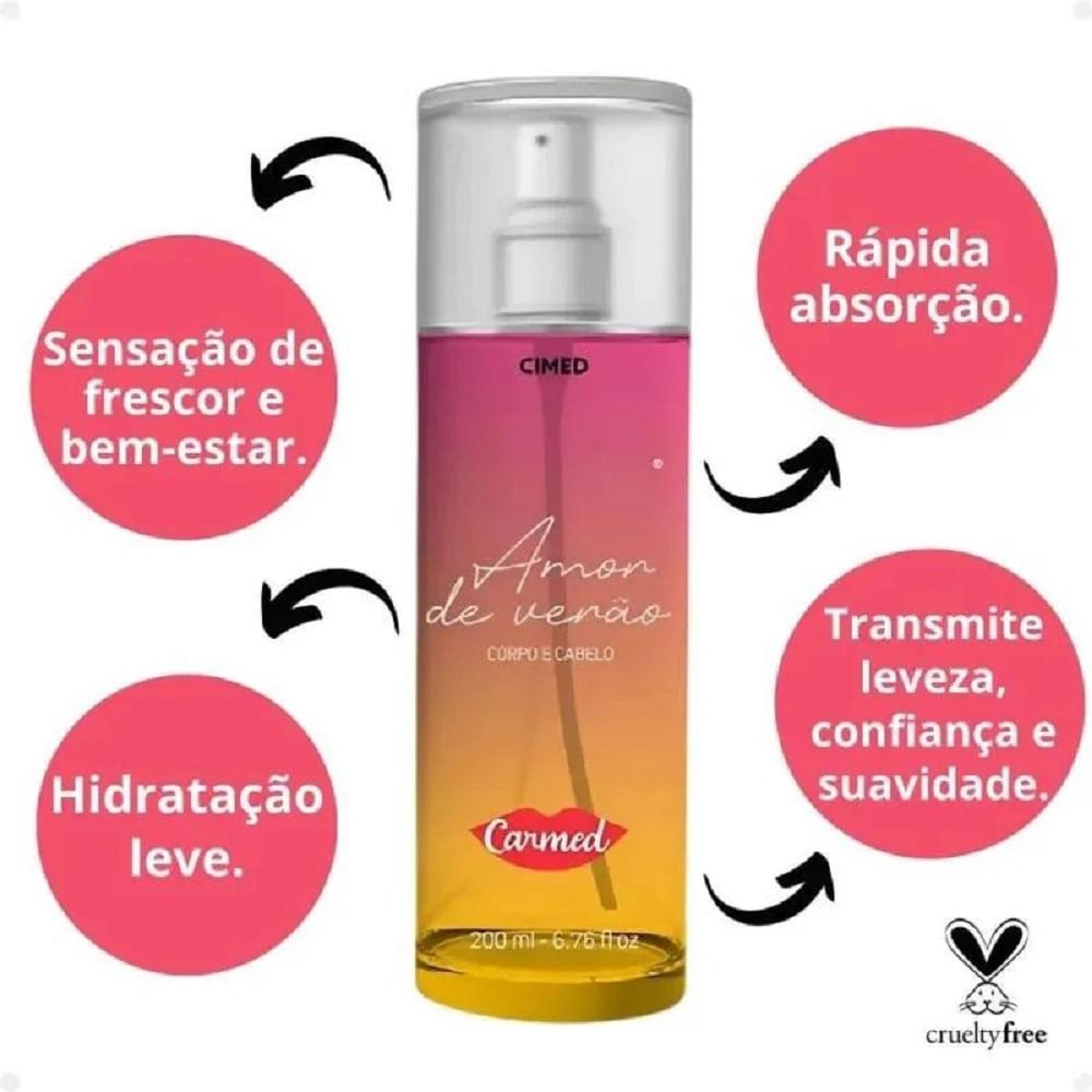 Body Splash Carmed Corpo e Cabelo Amor de Verão 200ml - 3
