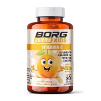 Suplemento Alimentar Borg Kids Vitamina C Sabor Laranja 30 Gomas Mastigáveis - 1