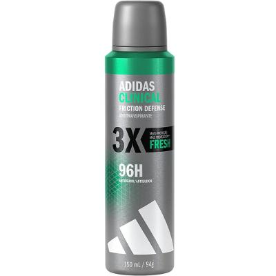 Desodorante Antitranspirante Aerossol Adidas Clinical Friction Defense Fresh Masculino 150ml