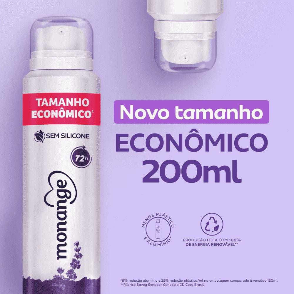 Desodorante Monange Flor de Lavanda Aerossol Antitranspirante Feminino 200ml - 3