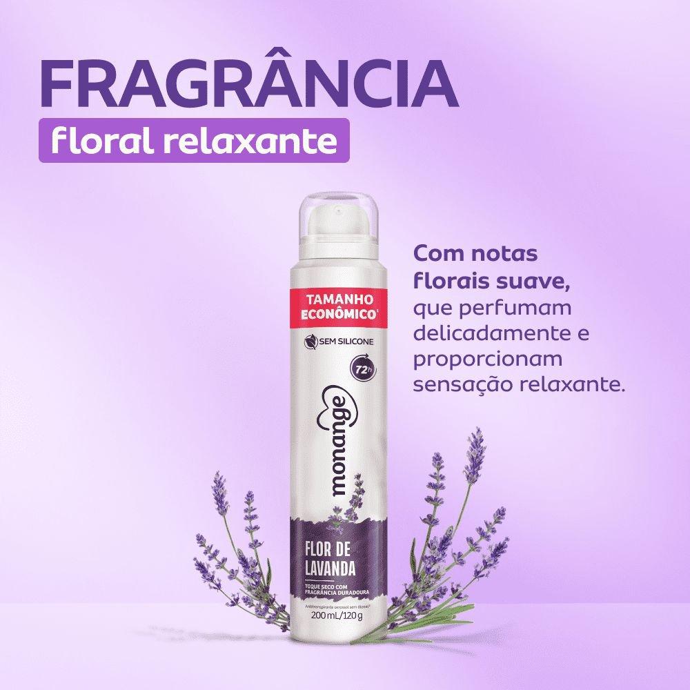 Desodorante Monange Flor de Lavanda Aerossol Antitranspirante Feminino 200ml - 6
