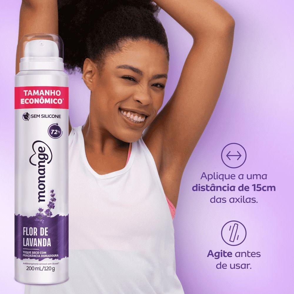 Desodorante Monange Flor de Lavanda Aerossol Antitranspirante Feminino 200ml - 7