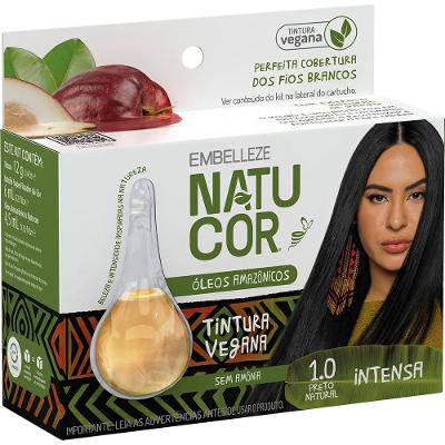 Tinta de Cabelo Natucor Óleos Amazônicos Preto Natural 1.0