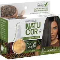 Tinta de Cabelo Natucor Óleos Amazônicos Castanho Escuro 3.0 - 1
