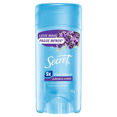Desodorante Antitranspirante Stick Gel Secret pH Balanced Lavender 73g