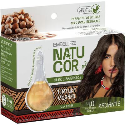 Tinta de Cabelo Natucor Óleos Amazônicos Castanho Médio 4.0