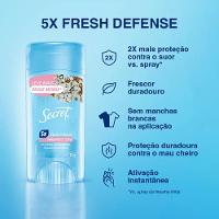Desodorante Antitranspirante Stick Gel Secret Powder Protect Cotton 73g - 5