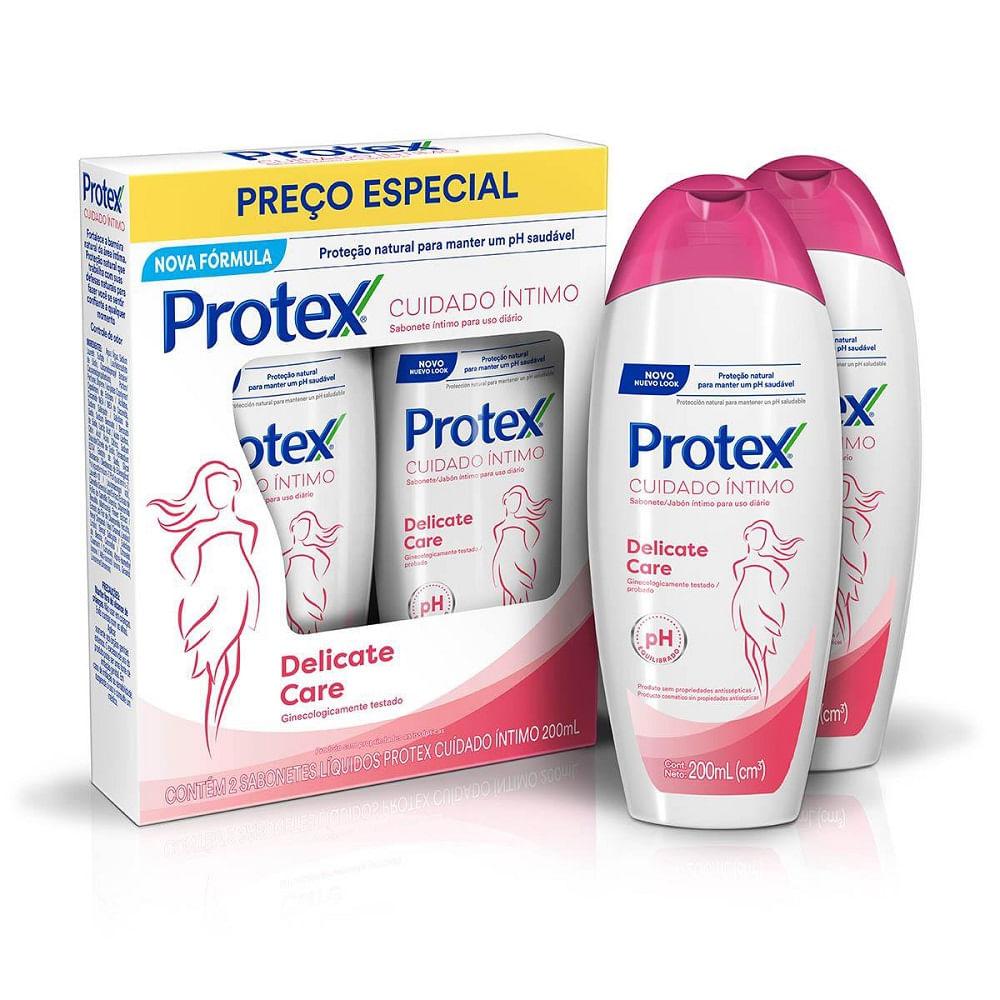 Kit Sabonete Líquido Íntimo Protex Delicate Care 2 Unidades 200ml Cada - 2