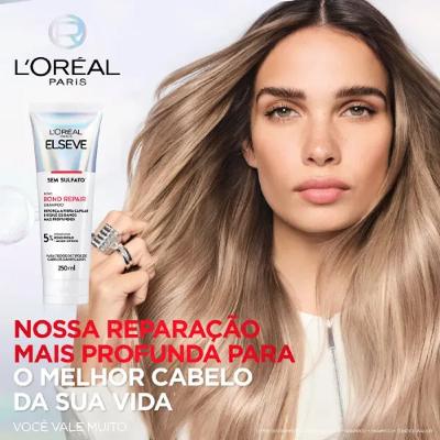 Kit L'Oréal Paris Elseve Bond Repair Shampoo 250ml + Condicionador 200ml + Sachê 7ml