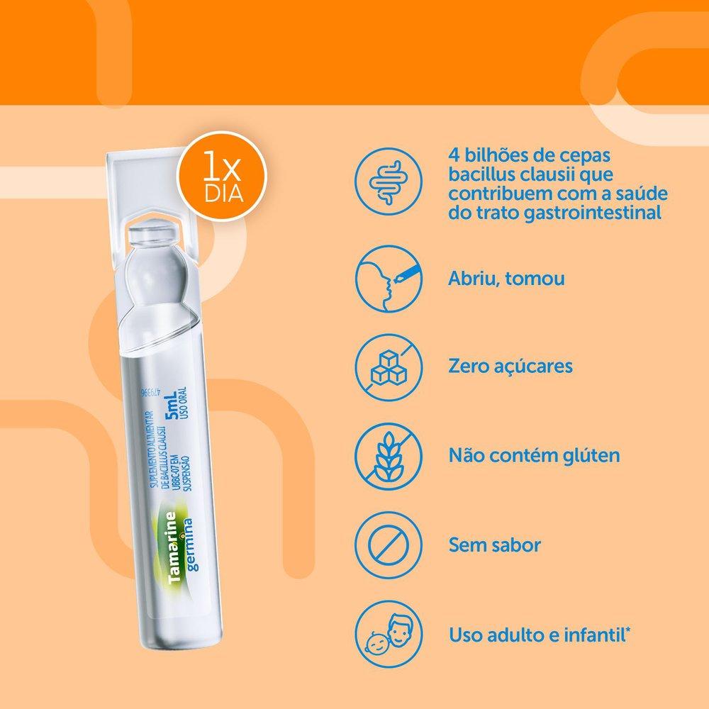 Tamarine Germina Probiótico 4bi Sem Sabor 5 Frascos 5ml - 3